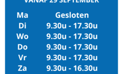 Post Nieuwe Openingstijden